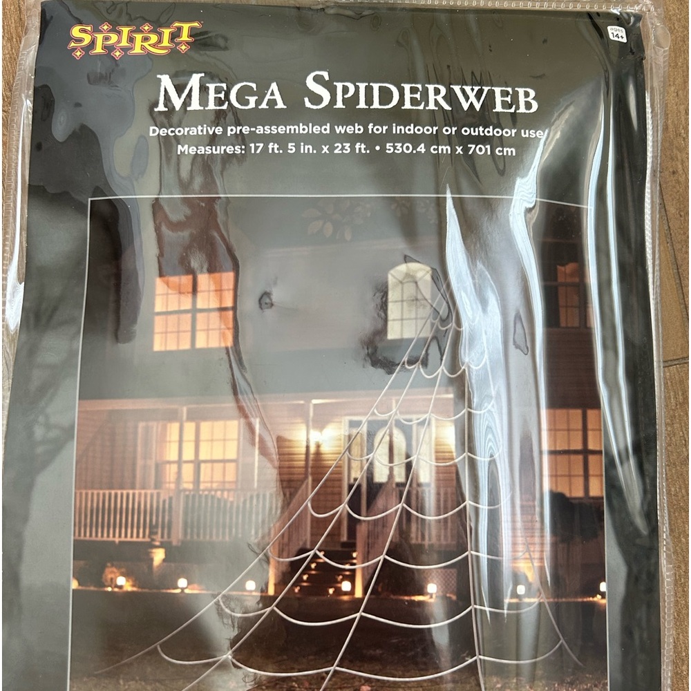 New Mega Spider Web Spirit Halloween